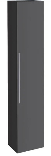 Geberit iCon magas szekrény egy ajtóval, 36x180x31.7cm, matt lakkozott láva 841001000