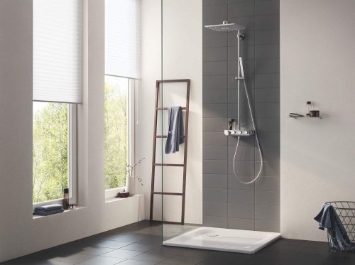 GROHE Euphoria SmartControl 310 Cube Duo termosztátos zuhanyrendszer, hard grafit 26508A00