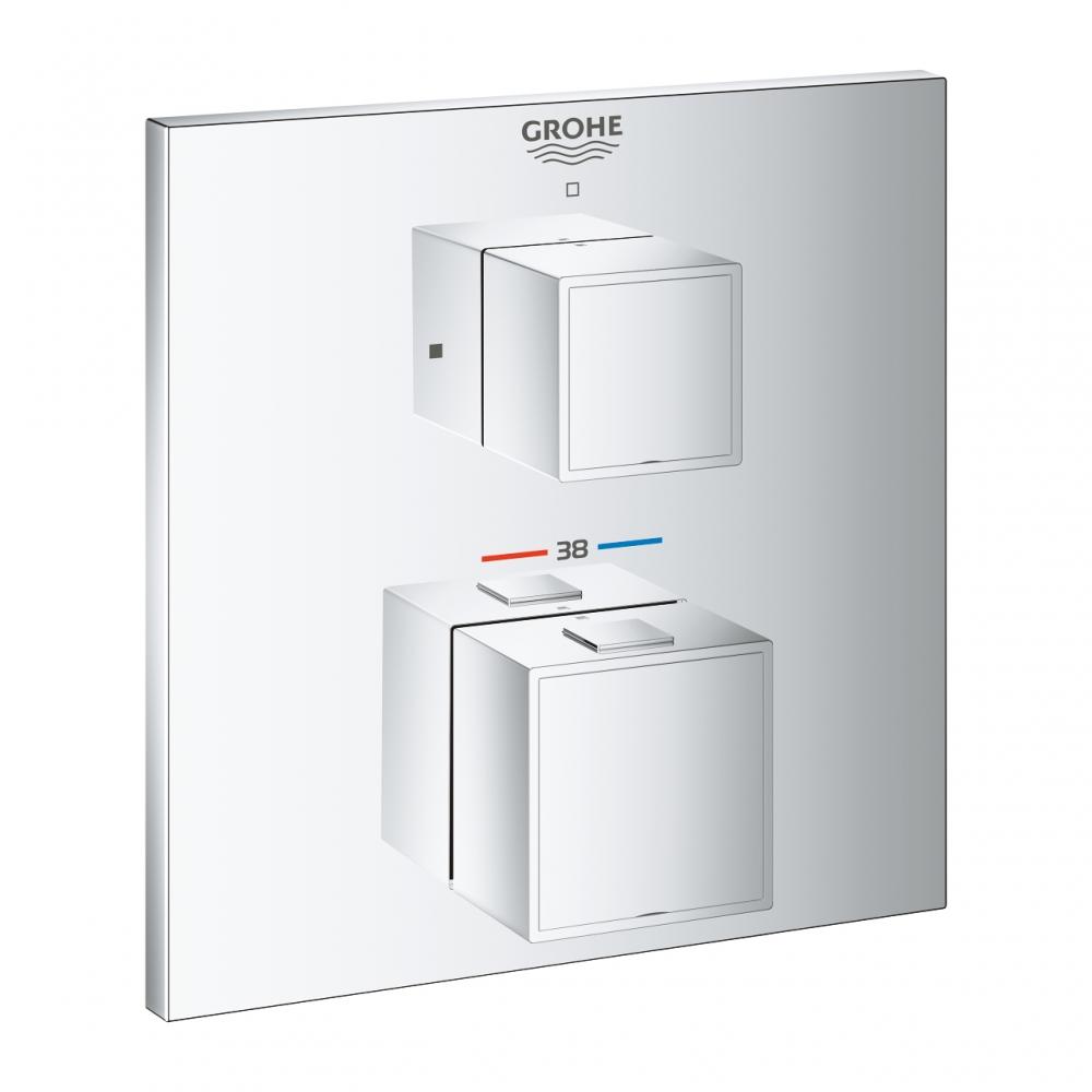 Grohe Grohtherm Cube Termosztátos keverő 1 kimenethez elzáró szeleppel 24153000