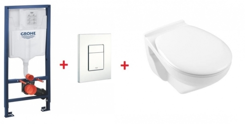 Grohe Rapid SL falsík alatti wc tartály komplett szett SZP-GR46 (38528001, 38732SH0, Alföldi-7047R001, Alföldi-8780S501)