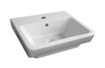Roca Caserta pultra ültethető vagy falra szerelhető mosdó 45x39 cm  A3270J4000