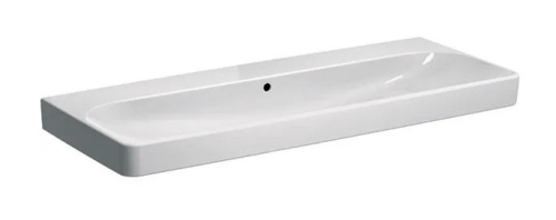Geberit Smyle Square mosdó, 120x16.5x48cm, csaplyuk nélkül 500.225.01.1