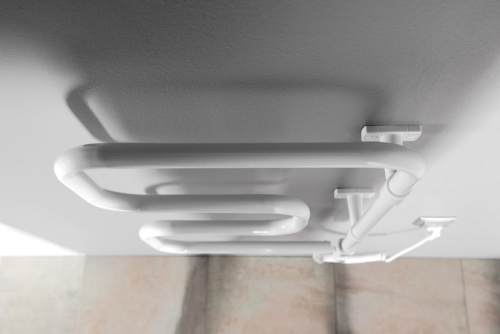 AQUALINE ELVOR elektromos törölközőtartó radiátor, 400x750x95mm, 80W, fehér EB320