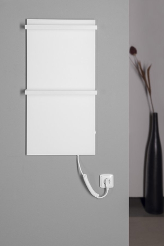 Sapho ELMIS elektromos radiátor, 400x800mm, 100W, matt fehér EB400