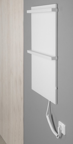 Sapho ELMIS elektromos radiátor, 400x800mm, 100W, matt fehér EB400