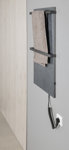 Sapho ELMIS elektromos radiátor, 400x800mm, 100W, matt antracit EB410