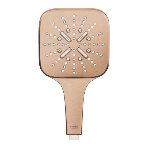 GROHE Rainshower SmartActive 130 Cube Kézizuhany, 3 féle vízsugárral 9,5 l, matt warm sunset 26582DL0