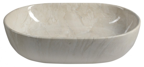 Sapho DALMA kerámiamosdó, 59x42x14cm, bézs márvány MM427