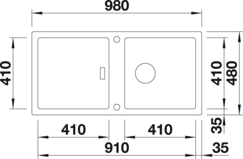 BLANCO ADON XL 6S PD gránit mosogató tartozék nélkül, exc. InFino, Beton-Style 525298