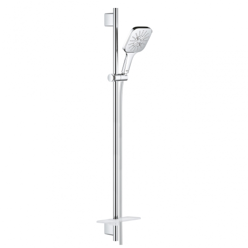 GROHE Rainshower SmartActive 130 Cube Rudas zuhanygarnitúra, 3 féle vízsugaras kézizuhannyal, króm 26586000