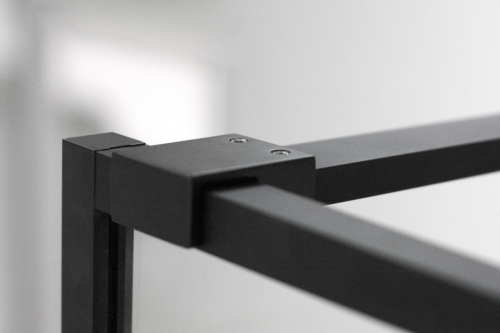 Roltechnik Walk In Line Philly Loft Horizon 1400 zuhanyfal (black elox, transparent, PLH14020NPE)