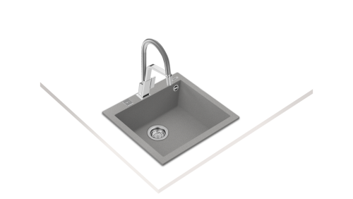 Teka Forsquare 50.40 TG gránit mosogatótálca, szürke 115230006