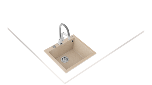 Teka Forsquare 50.40 TG gránit mosogatótálca, Avena Beige 115230007