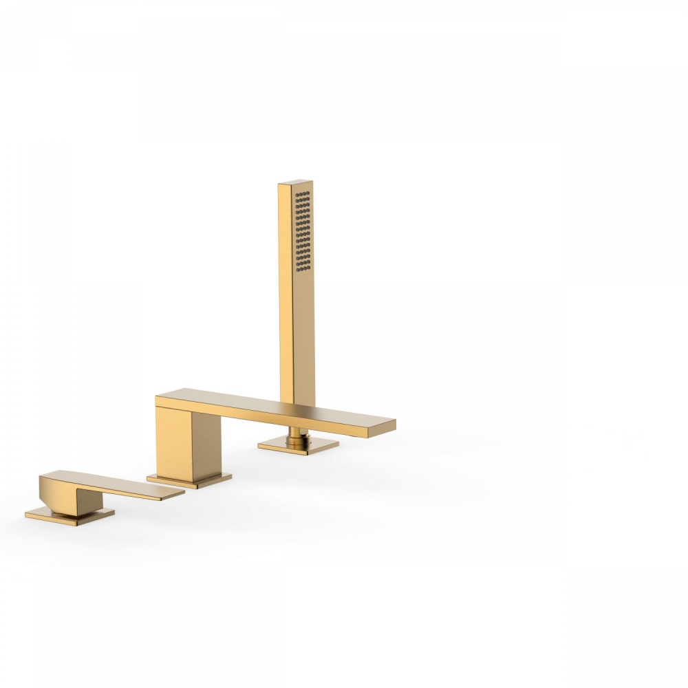 Tres Slim Exclusive prembe építhető kádtöltő csaptelep, matt arany 20216103OM