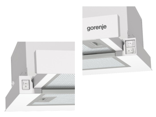 Gorenje Beépíthető teleszkópos páraelszívó TH60E3W (735410)