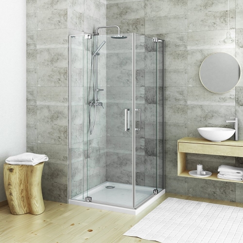 Roltechnik Elegant Neo Line GDO1N/1200 egyszárnyas nyíló zuhanyajtó két fal közé (brillant, transparent, 188-11200000-00-02)
