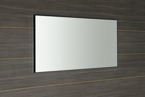 Sapho AROWANA 120x60 cm keretes tükör, matt fekete AWB1260