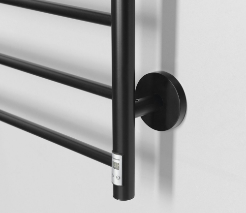 Sapho REDONDO 500x900mm elektromos törölközőszárító radiátor időzítővel, matt fekete ER220BT