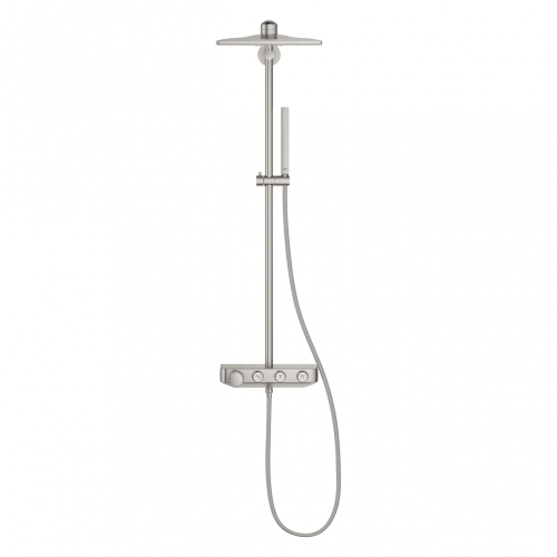 Grohe Euphoria SmartControl System 310 Cube Duo Termosztátos zuhanyrendszer matt szuperacél 26508DC0