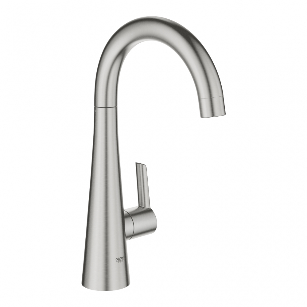 Grohe Zedra Egykaros mosogatócsaptelep, matt szuperacél 30026DC2