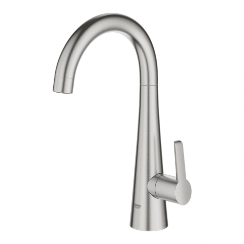 Grohe Zedra Egykaros mosogatócsaptelep, matt szuperacél 30026DC2
