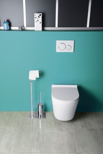 Sapho PACO RIMLESS fali WC, Soft-Close Slim wc ülőke, 36x52,5cm PZ1012R