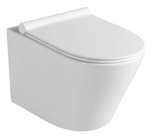 Sapho PACO RIMLESS fali WC, Soft-Close Slim wc ülőke, 36x52,5cm PZ1012R