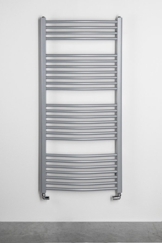 Sapho AQUALINE ORBIT 600x1320mm íves fürdőszobai radiátor, strukturált ezüst ILA36E