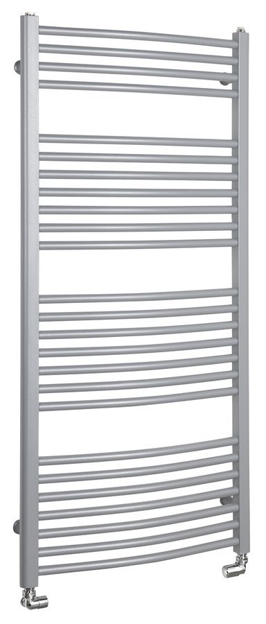 Sapho AQUALINE ORBIT 600x1320mm íves fürdőszobai radiátor, strukturált ezüst ILA36E
