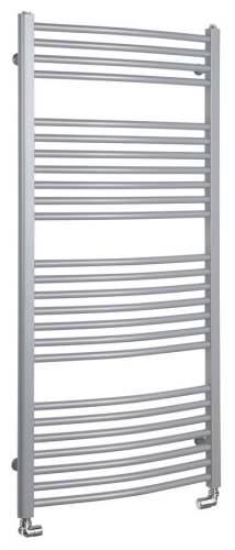 Sapho AQUALINE ORBIT 600x1320mm íves fürdőszobai radiátor, strukturált ezüst ILA36E