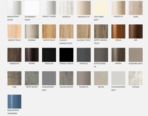 Tboss Fano 90 fürdőszobabútor alsó szekrény mosdóval (több színben)