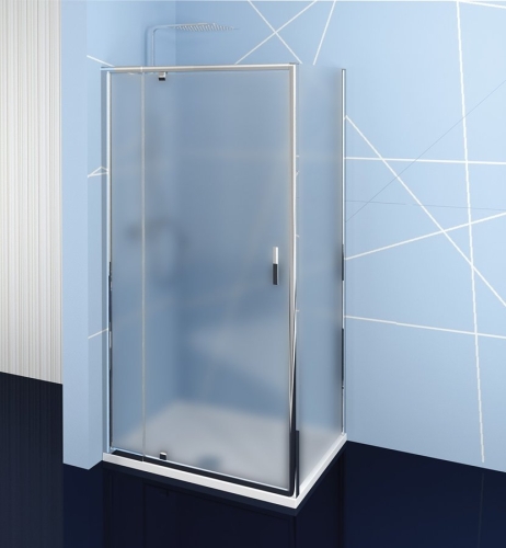 POLYSAN EASY LINE nyílóajtó oldalfallal, 90-100x80 cm, BRICK üveg EL1738EL3238