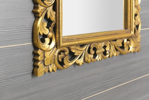 Sapho SCULE 80x150 cm tükör fa kerettel, arany IN338