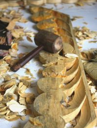 Sapho ZEEGRAS 90x90 cm tükör fa kerettel, arany IN416