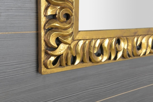 Sapho ZEEGRAS 90x90 cm tükör fa kerettel, arany IN416