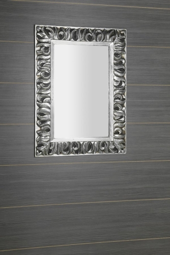 Sapho ZEEGRAS 70x100 cm tükör fa kerettel, ezüst IN432