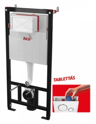 Alcaplast AM101/1120+P169 falsík alatti wc tartály Sádromodul, tabletta adagolóval