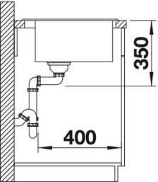 BLANCO PLEON 8 Silgranit mosogató dugókiemelő nélkül, beton-style 525309