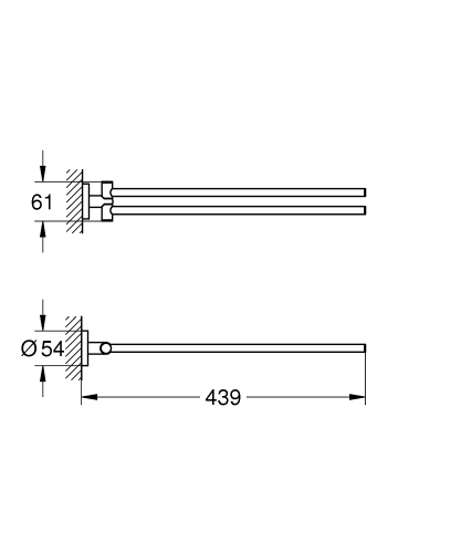 Grohe Essentials törölközőtartó warm sunset 40371DA1