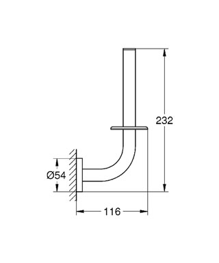 Grohe Essentials tartalék WC-papír tartó fényes nikkel 40385BE1