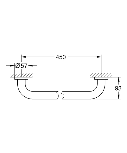 Grohe Essentials kapaszkodó matt szuperacél 40793DC1