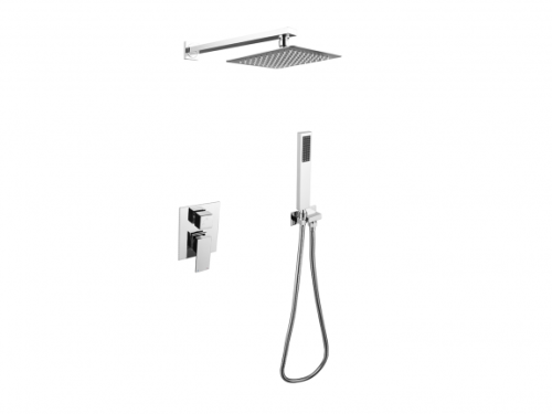 Besco Modern/Varium II falsík alatti komplett zuhanyszett, króm