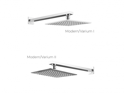 Besco Modern/Varium II falsík alatti komplett zuhanyszett, matt fekete