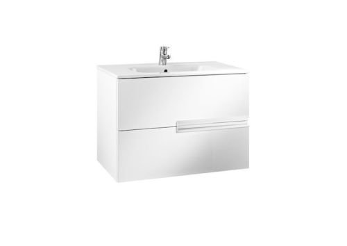 Roca Victoria-N Unik alsószekrény mosdóval 100 cm magasfényű fehér A855831806