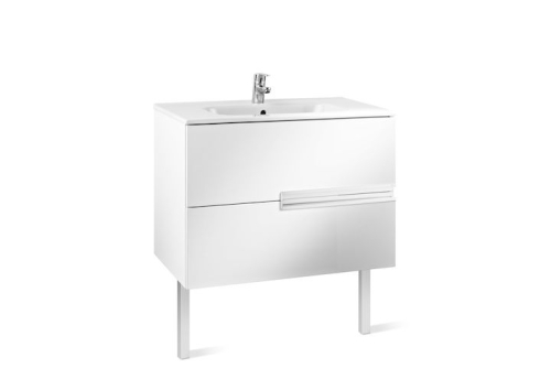 Roca Victoria-N Unik alsószekrény mosdóval 100 cm magasfényű fehér A855831806