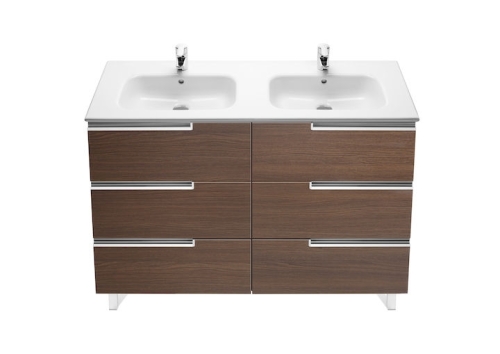 Roca Victoria-N Unik Family alsószekrény dupla mosdóval 120 cm wenge A855835154