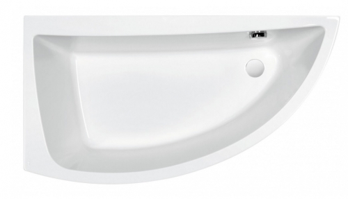 Cersanit Nano 150x75 cm-es aszimmetrikus kád kádlábbal balos S301-064