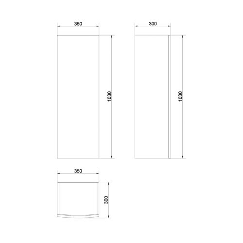 Cersanit Easy fali szekrény, fehér S573-010