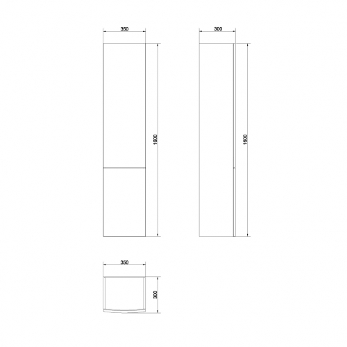 Cersanit Easy fali szekrény S573-012