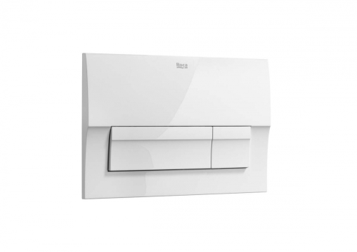 Roca B01 DUAL kétmennyiséges nyomólap, fehér A8901170B0